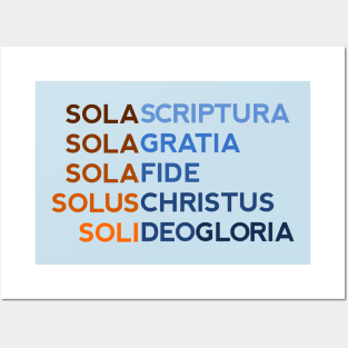 Five Solas of the Reformation Posters and Art